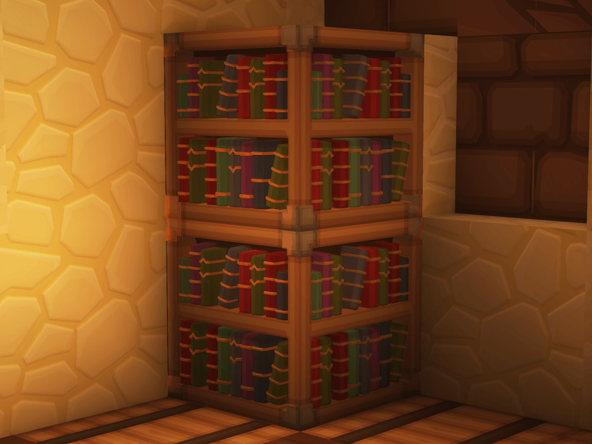 Bookshelves - Sapixcraft Resource Pack for Minecraft