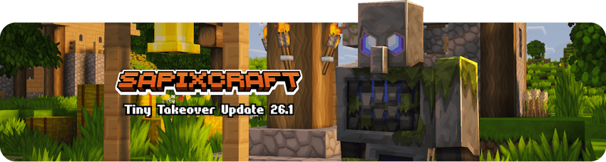 Sapixcraft Tiny Takeover update banner