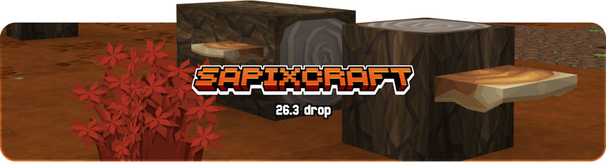 Sapixcraft 26.3 drop banner
