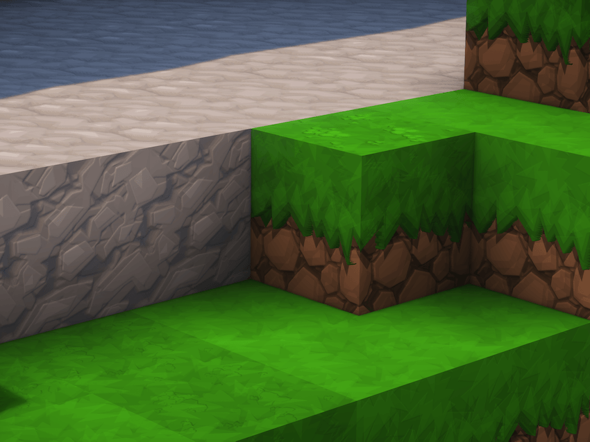 Stone and Grass Blocks - Sapixcraft Resource Pack for Minecraft