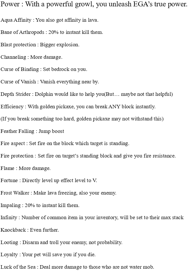 Power EGA's ability 1