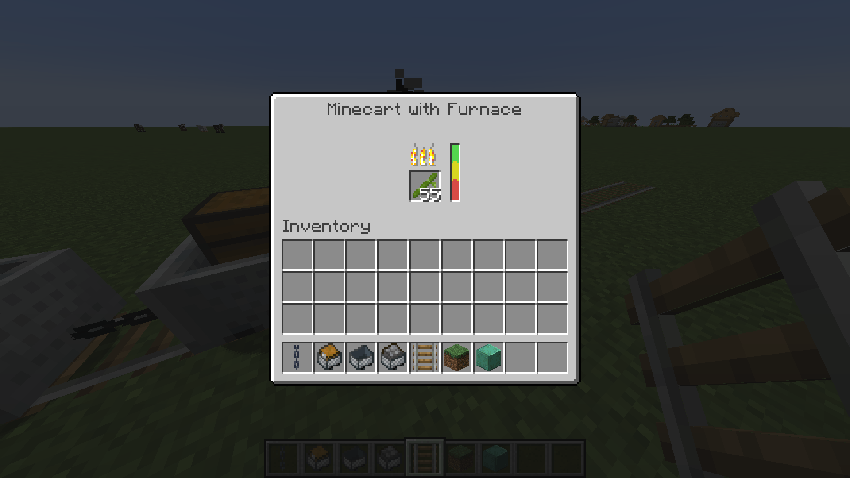 Furnace Minecart UI