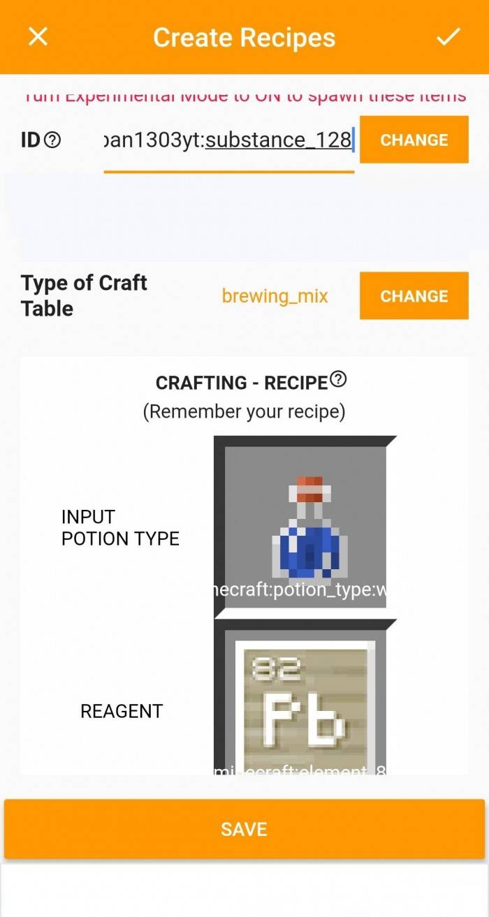 Substance 128 recipe