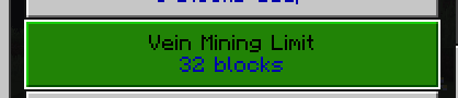 Hammer Time Vein Mining limit