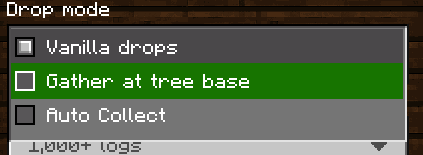Definitive Tree Capitator | Tree Chopper, Auto Replant & Custom Axes — Minecraft Bedrock addon, screenshot 6