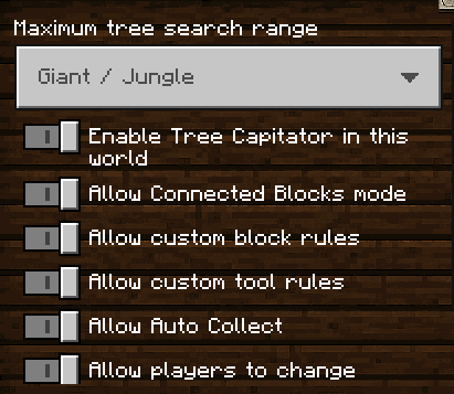 Definitive Tree Capitator | Tree Chopper, Auto Replant & Custom Axes — Minecraft Bedrock addon, screenshot 17