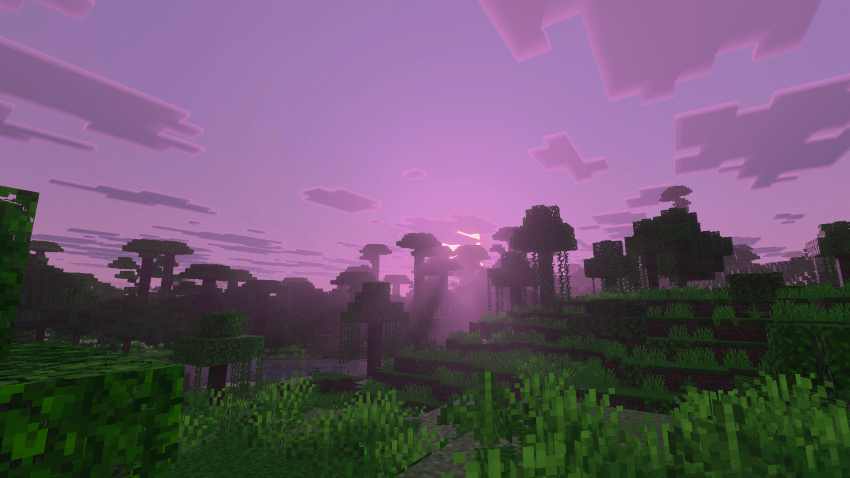 nyxora shader — Minecraft Bedrock texture pack, screenshot 1