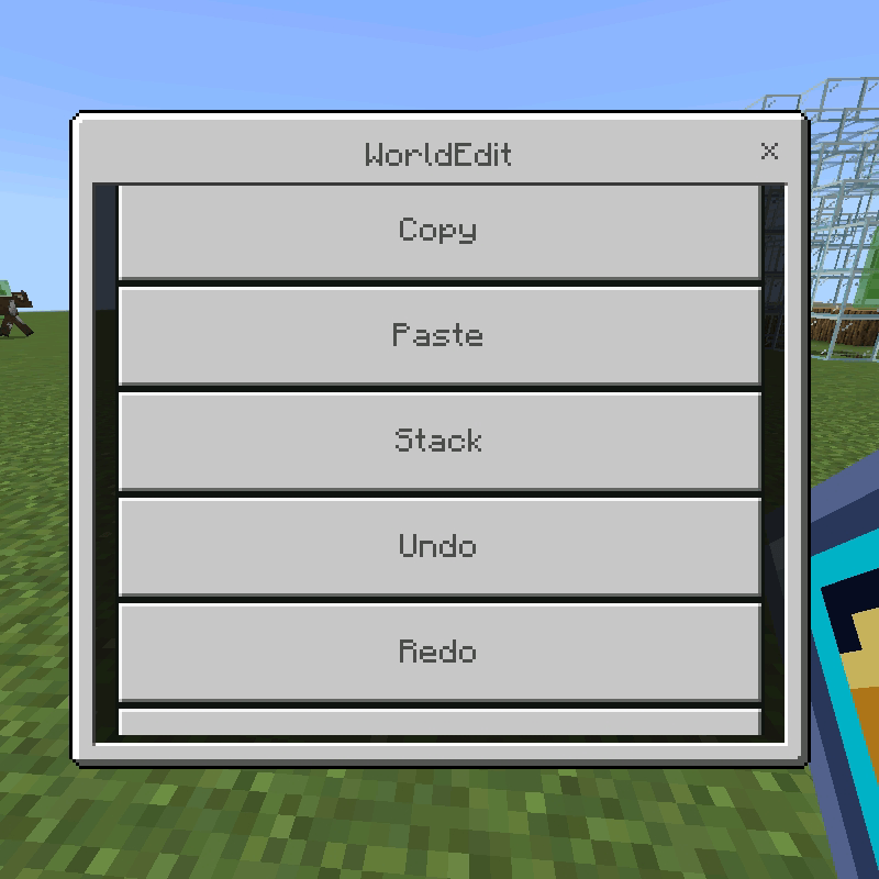 World Edit Touch — Minecraft Bedrock addon, screenshot 4