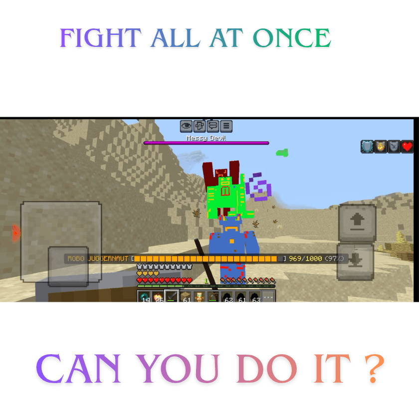 Elite Bosses Plus. 3 powerfull new bosses full of ablites fight against the boss — Minecraft Bedrock addon, screenshot 5