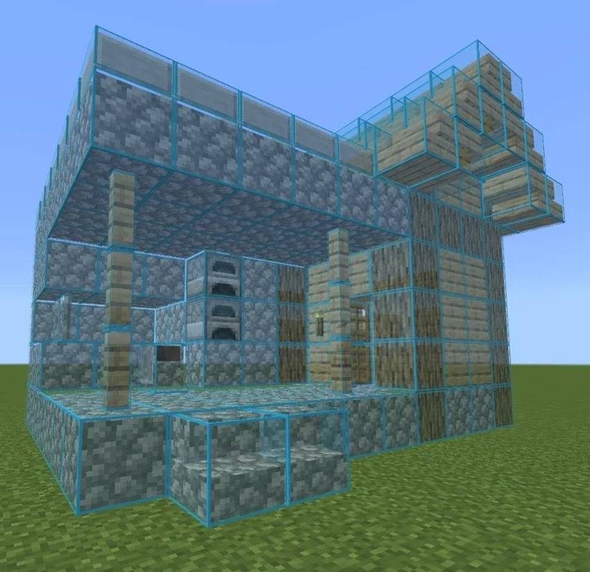 Blueprint grid on