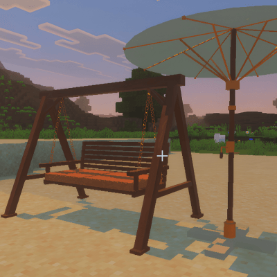 Golden Hour Furniture — Minecraft Bedrock addon, screenshot 1