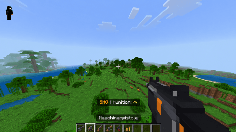 Arsenal guns HD — Minecraft Bedrock addon, screenshot 2