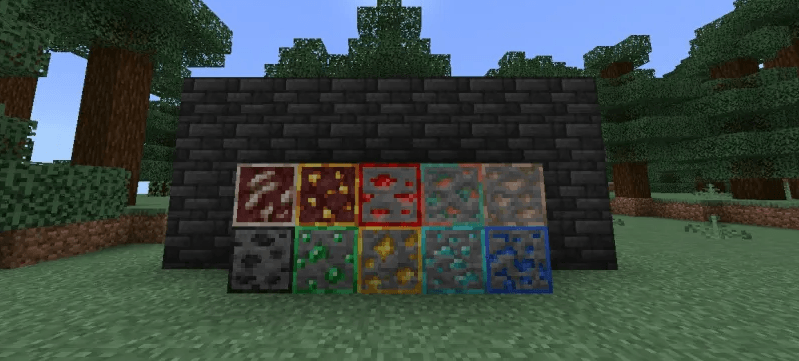 outlined minerals