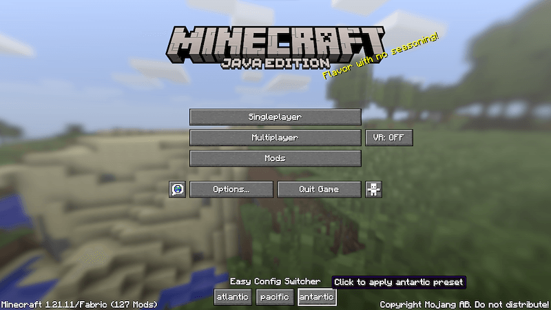 Title Screen Example