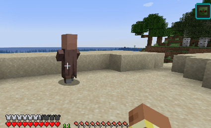 Villagers don't like the smell of rot on you...