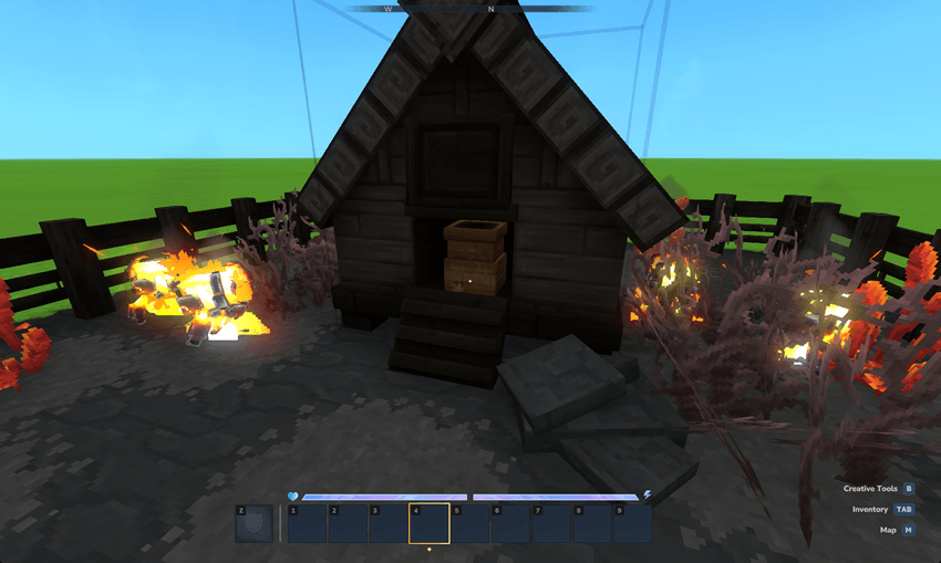 A Spark Coop with a dark brown bag inside the door.