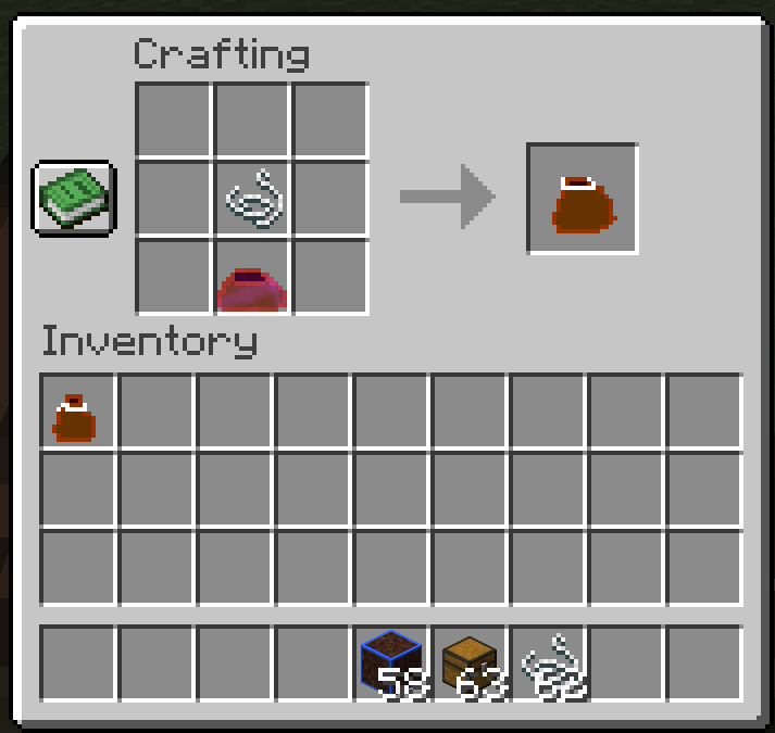 Crafting Recipe for the Dirt Sack