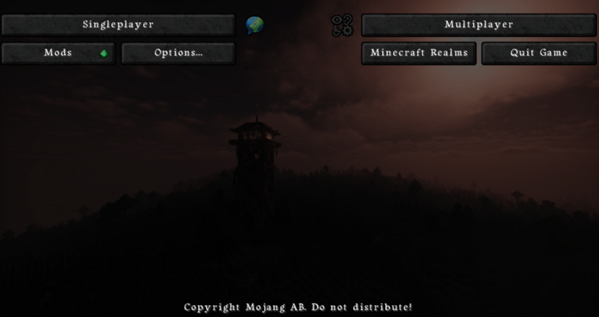 Main Menu Screen