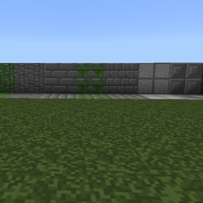 Decorative stones with the texture pack on 