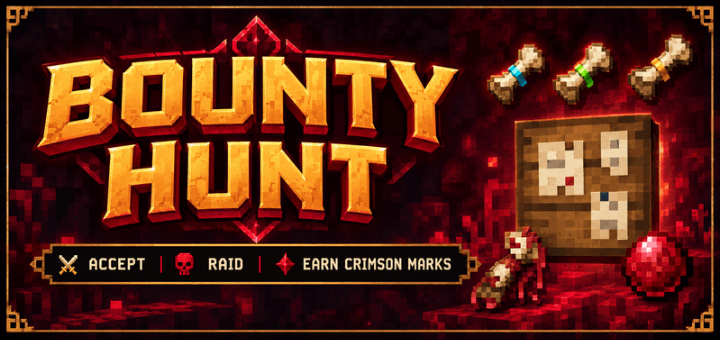 Bounty Hunt — Minecraft Bedrock addon, screenshot 1