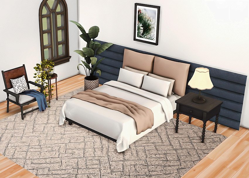 Install Biruba Bedroom Set The Sims 4 Mods Curseforge