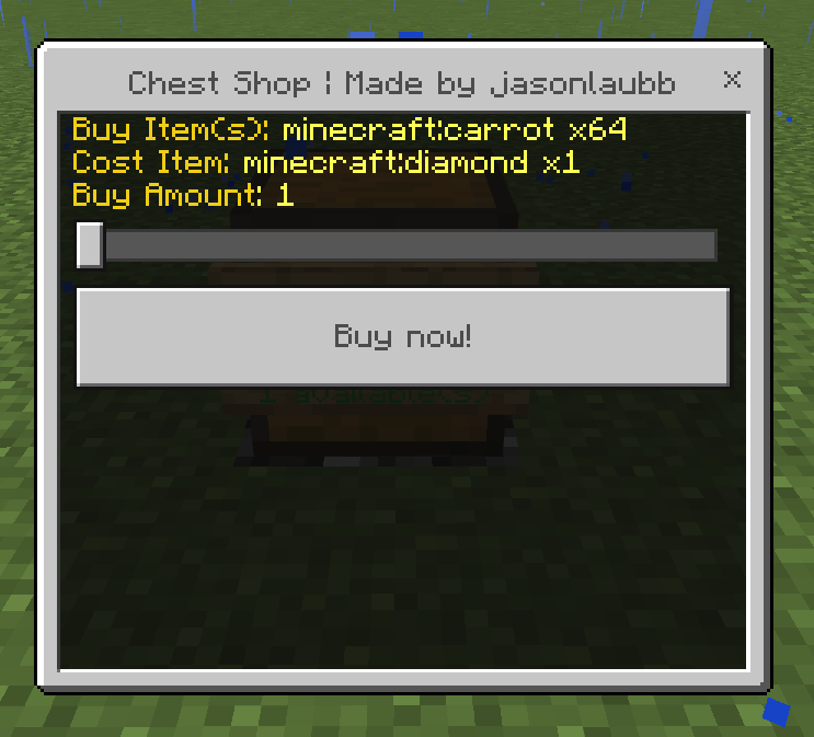 Cube ChestShop - Build your own chestshop - Minecraft Bedrock Scripts ... image.