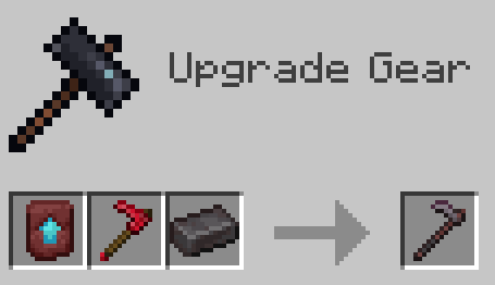 Creating Netherite Hoe from Ruby Hoe