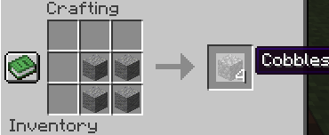 The crafting recipe