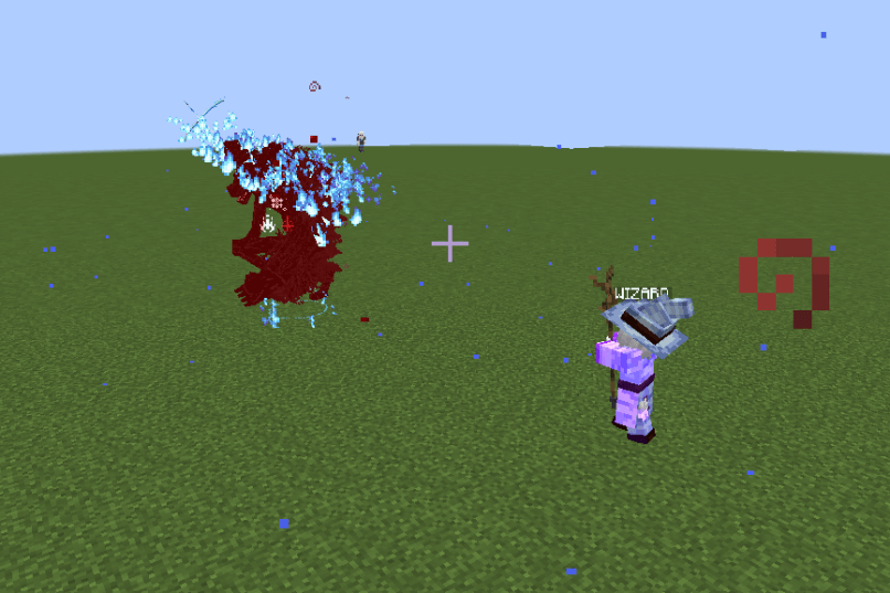 Simple Enemy using Iron's Spells magic against monsters.