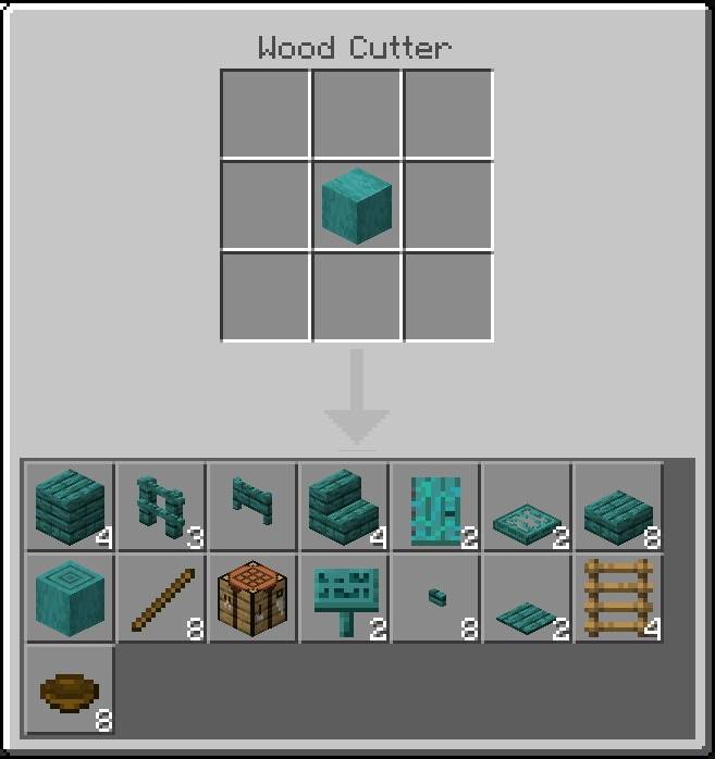 Wood Cutter (v1.8) - Minecraft Bedrock Addons - CurseForge