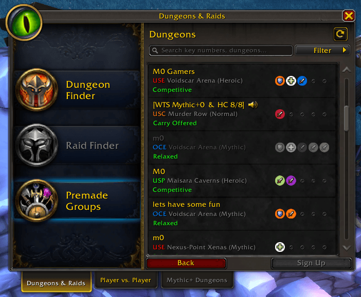 Group Finder View