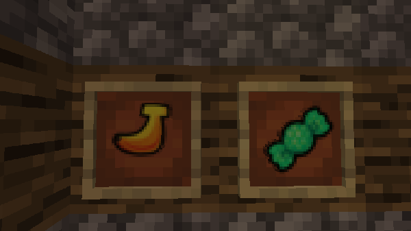 HP banana and MP candy