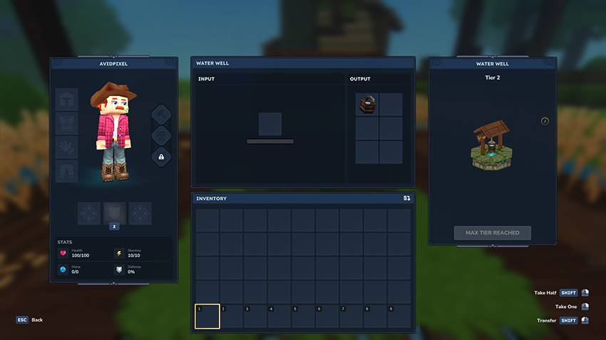 Tier 2 upgrade for faster filling and extra output slots