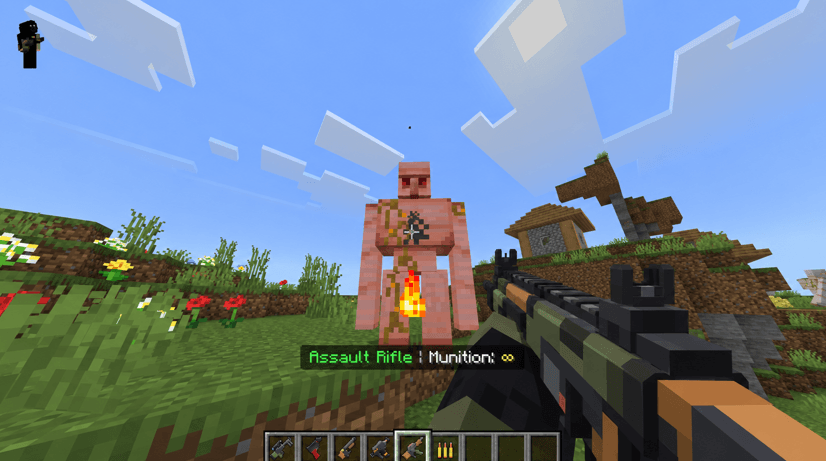 Best Guns — Minecraft Bedrock addon, screenshot 1