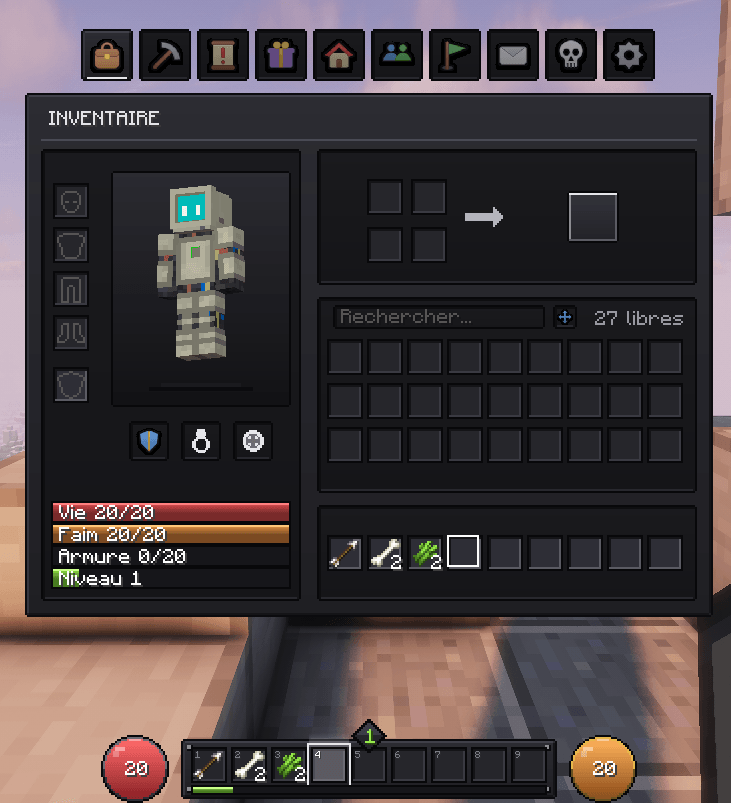 Player Inventory and Interface
