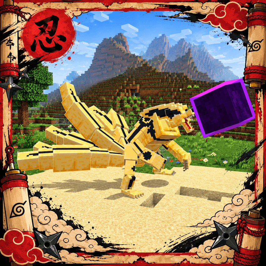 Naruto Stiker v1 — Minecraft Bedrock addon, screenshot 2