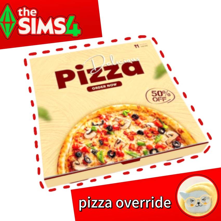Pizza box override - The Sims 4 Mods - CurseForge