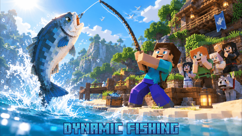 Dynamic Fishing — Minecraft Bedrock addon, screenshot 1