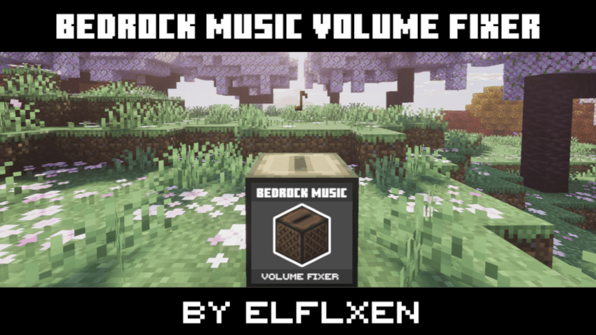 Bedrock Music Volume Fixer — Minecraft Bedrock texture pack, screenshot 1