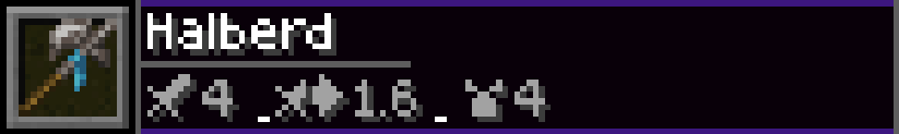 Halberd Stats