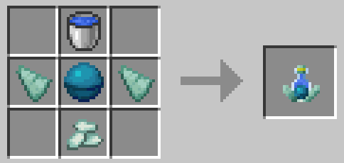 The crafting recipe for The Flask of Endless Water