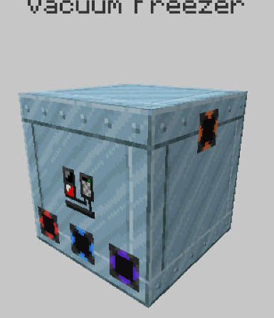 Connected textures on a vacuum freezer