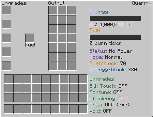 Quarry GUI