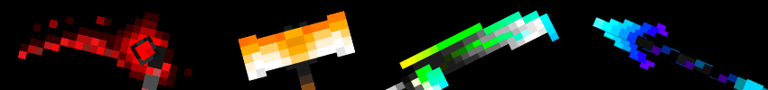 Class weapons (left-to-right accordingly to description)