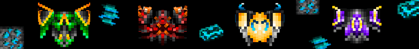 Chestplates (left-to-right accordingly to description)