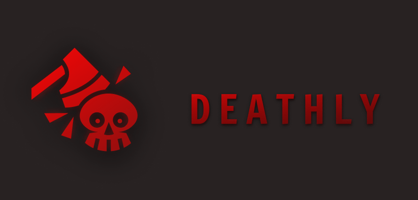 deathly modpack banner image with skull on it