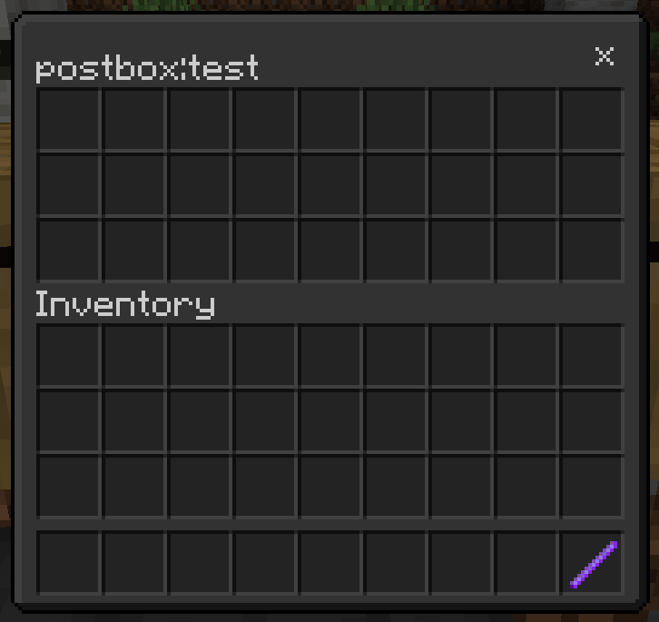 sending box chest ui