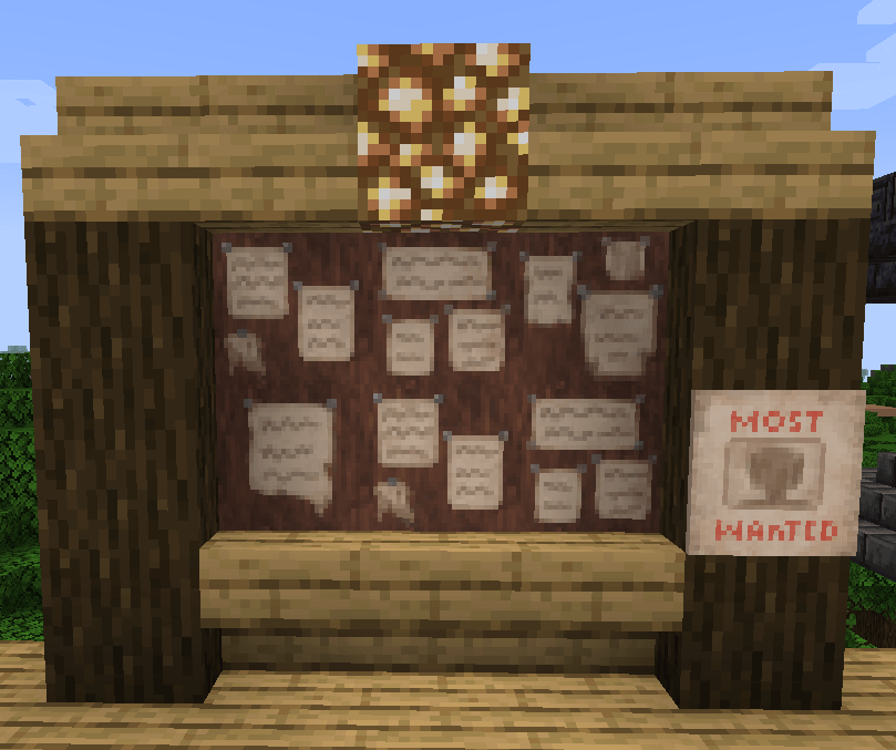 Bounty Board & Most Wanted Poster
