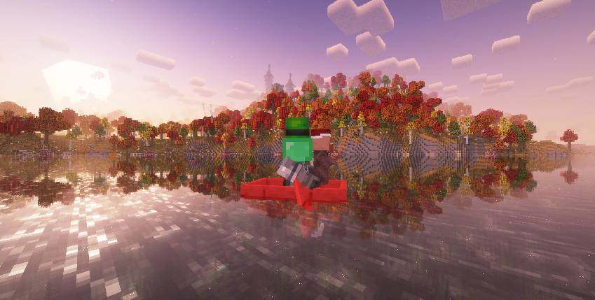 holding a villager whilst staring at the world.