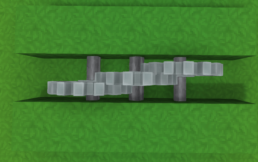 Multilevel shafts demonstrated with big metal gears